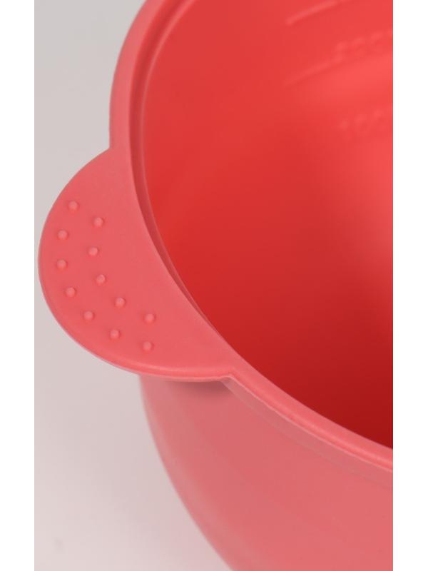 Чаша для воскоплава, d11 × 7 × 14 см, цвет розовый