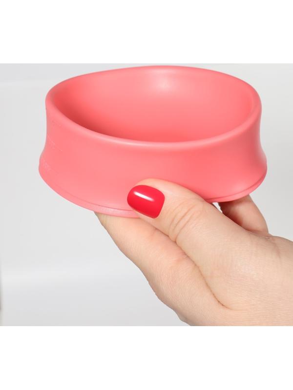 Чаша для воскоплава, d11 × 7 × 14 см, цвет розовый