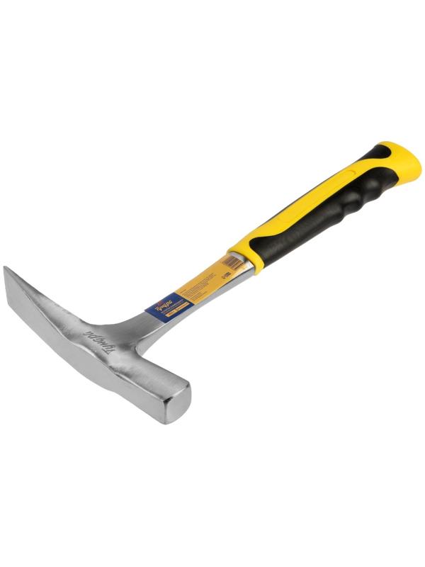 Молоток каменщика ТУНДРА ПРОФИ, цельнокованый, двухкомпонентная рукоятка, 450 г