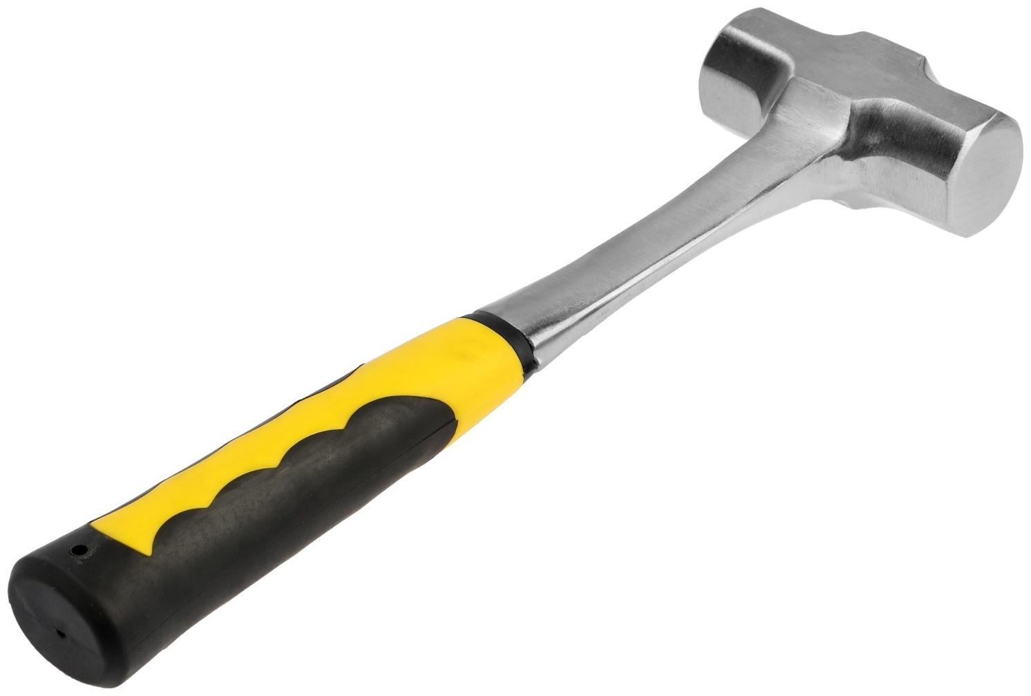 Кувалда ТУНДРА ПРОФИ, цельнокованая, двухкомпонентная рукоятка, 1 кг