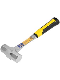 Кувалда ТУНДРА ПРОФИ, цельнокованая, двухкомпонентная рукоятка, 1 кг