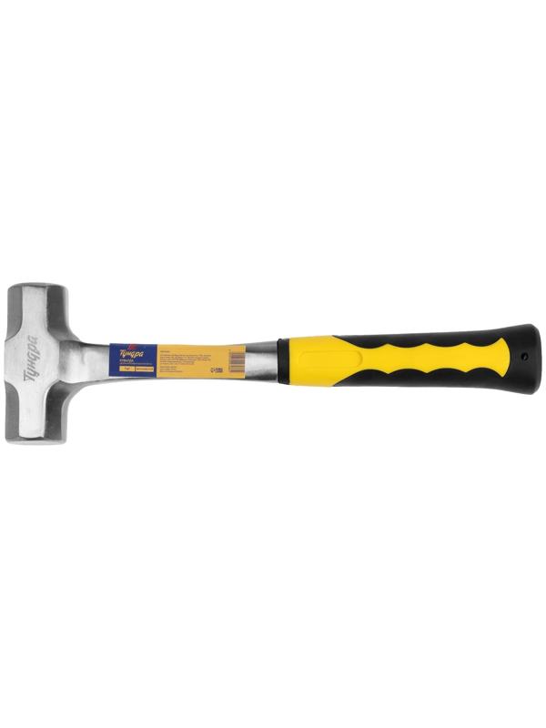 Кувалда ТУНДРА ПРОФИ, цельнокованая, двухкомпонентная рукоятка, 1 кг