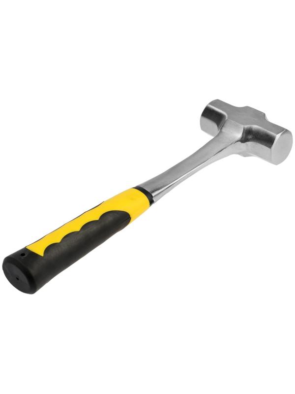 Кувалда ТУНДРА ПРОФИ, цельнокованая, двухкомпонентная рукоятка, 1 кг