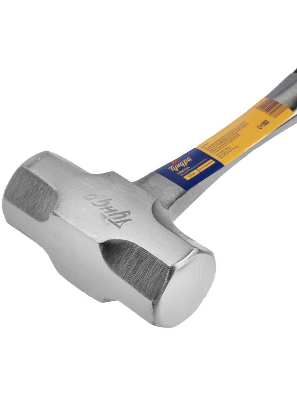 Кувалда ТУНДРА ПРОФИ, цельнокованая, двухкомпонентная рукоятка, 1.5 кг