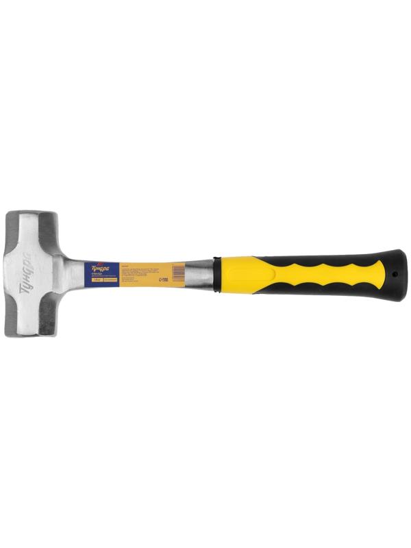 Кувалда ТУНДРА ПРОФИ, цельнокованая, двухкомпонентная рукоятка, 1.5 кг