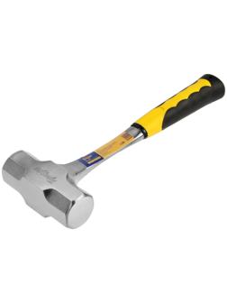 Кувалда ТУНДРА ПРОФИ, цельнокованая, двухкомпонентная рукоятка, 2 кг