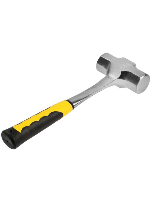 Кувалда ТУНДРА ПРОФИ, цельнокованая, двухкомпонентная рукоятка, 2 кг