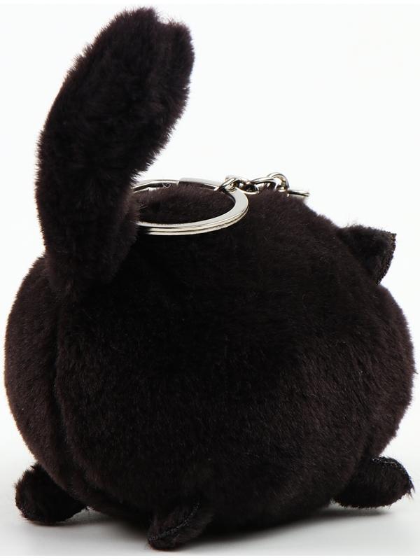 Мягкая игрушка «Кот» на брелоке, 8 см, цвет чёрный