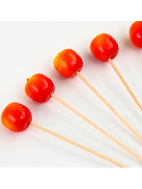 Шпажки «Яблочки», 11 см, набор 6 шт.