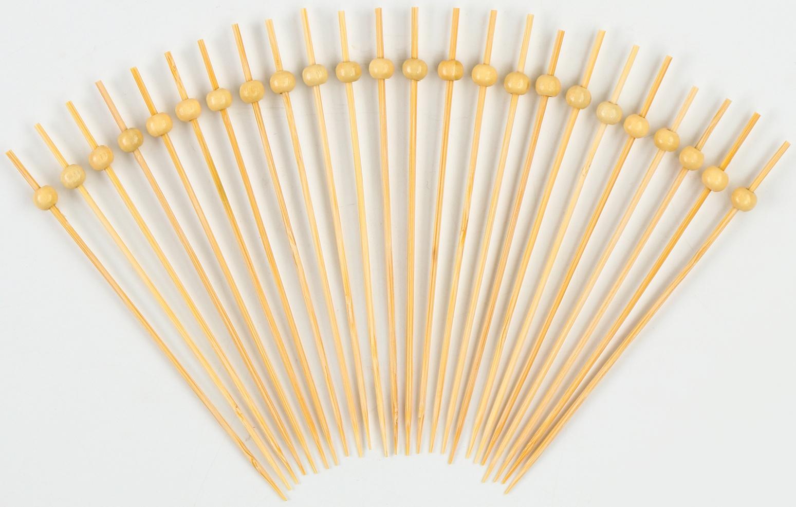Шпажки деревянные «Шарики» набор 24 шт.