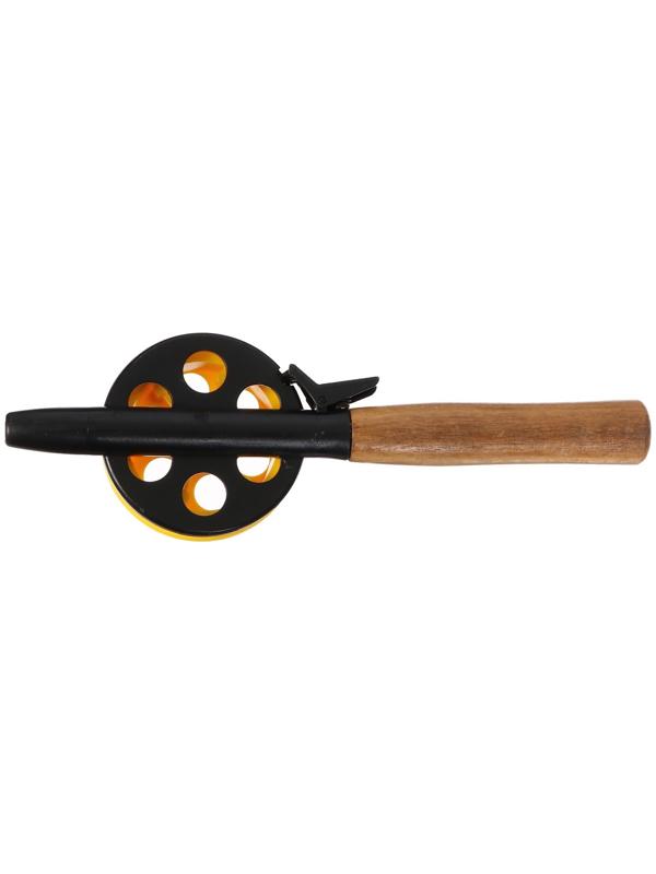 Удочка зимняя, ручка дерево, диаметр катушки 7.5 см, HFB-2M