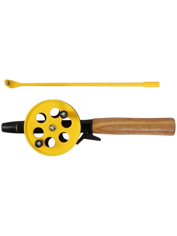 Удочка зимняя, ручка дерево, диаметр катушки 7.5 см, HFB-2M