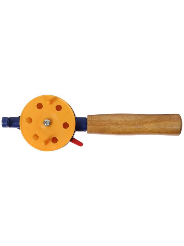 Удочка зимняя, ручка дерево, диаметр катушки 7 см, HFB-3M