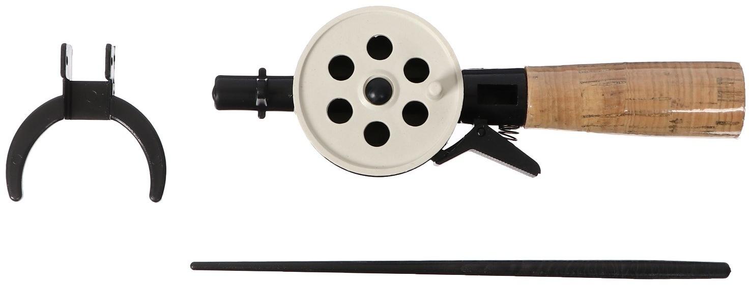 Удочка зимняя, ручка пробка длиной 70 мм, диаметр катушки 5.5 см, HFB-5X