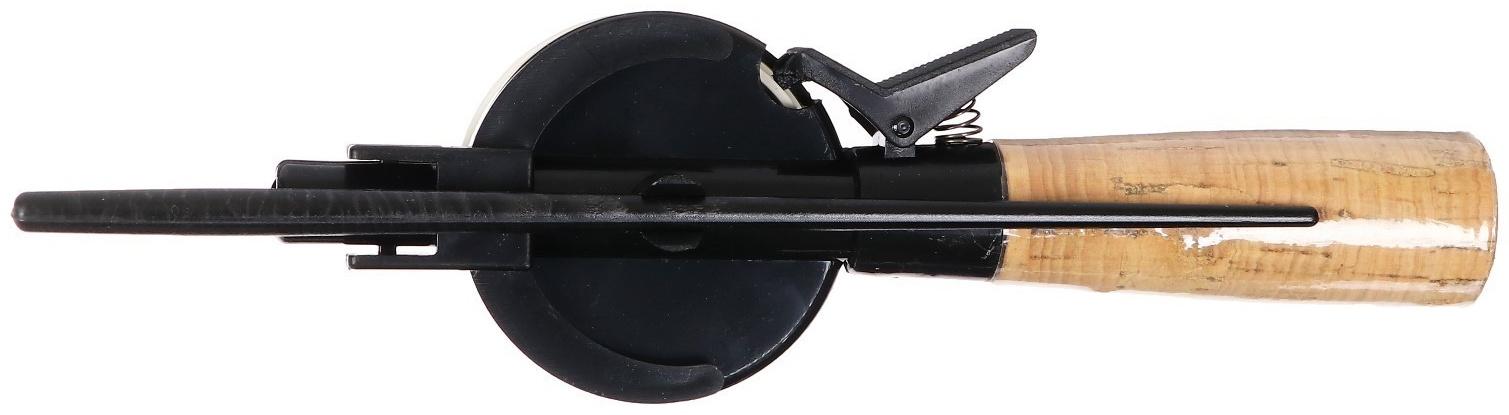 Удочка зимняя, ручка пробка длиной 70 мм, диаметр катушки 5.5 см, HFB-5X