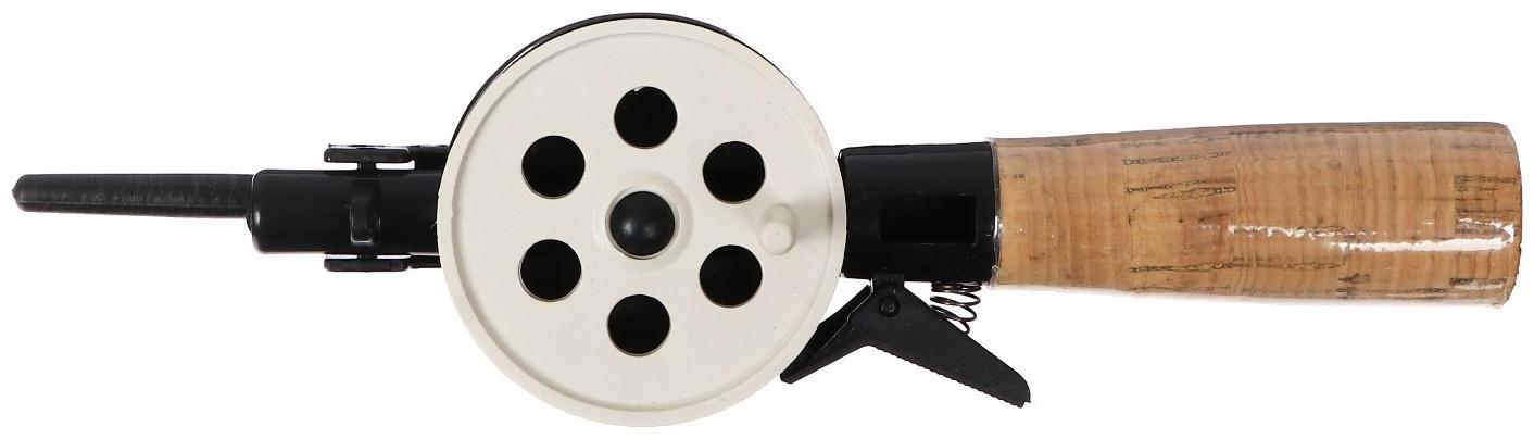 Удочка зимняя, ручка пробка длиной 70 мм, диаметр катушки 5.5 см, HFB-5X