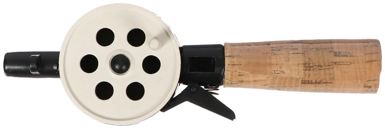 Удочка зимняя, ручка пробка длиной 70 мм, диаметр катушки 5.5 см, HFB-8X