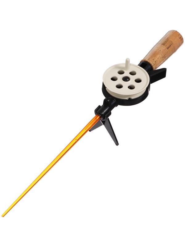 Удочка зимняя, ручка пробка длиной 70 мм, диаметр катушки 5.5 см, HFB-8X