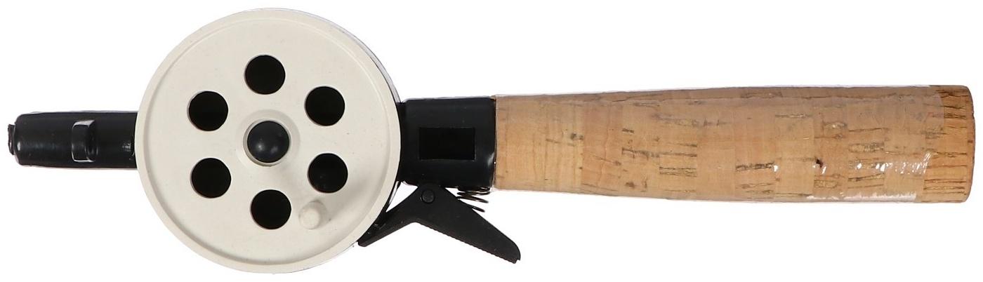 Удочка зимняя, ручка пробка длиной 100 мм, диаметр катушки 5.5 см, HFB-8X