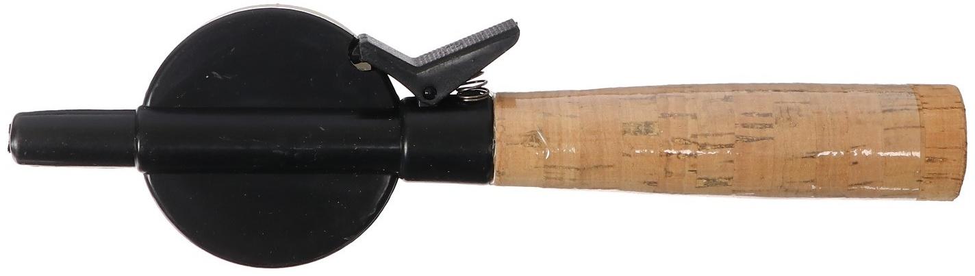 Удочка зимняя, ручка пробка длиной 100 мм, диаметр катушки 5.5 см, HFB-8X