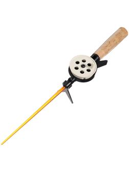 Удочка зимняя, ручка пробка длиной 100 мм, диаметр катушки 5.5 см, HFB-8X