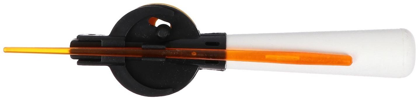 Удочка зимняя, ручка пенопласт длиной 100 мм, диаметр катушки 5.5 см, HFB-9B