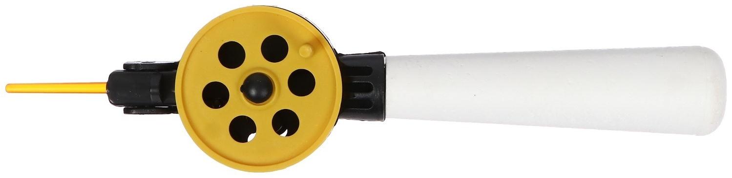 Удочка зимняя, ручка пенопласт длиной 100 мм, диаметр катушки 5.5 см, HFB-9B