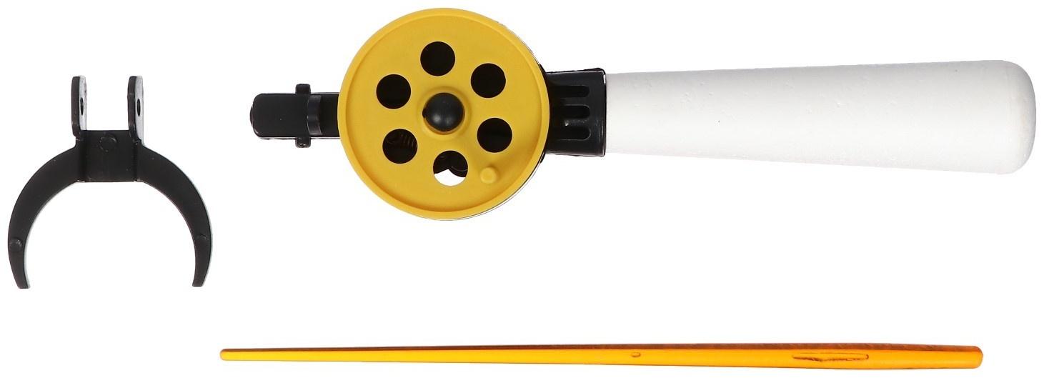 Удочка зимняя, ручка пенопласт длиной 100 мм, диаметр катушки 5.5 см, HFB-9B