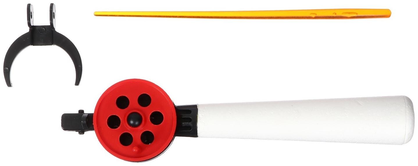 Удочка зимняя, ручка пенопласт длиной 130 мм, диаметр катушки 5.5 см, HFB-9B