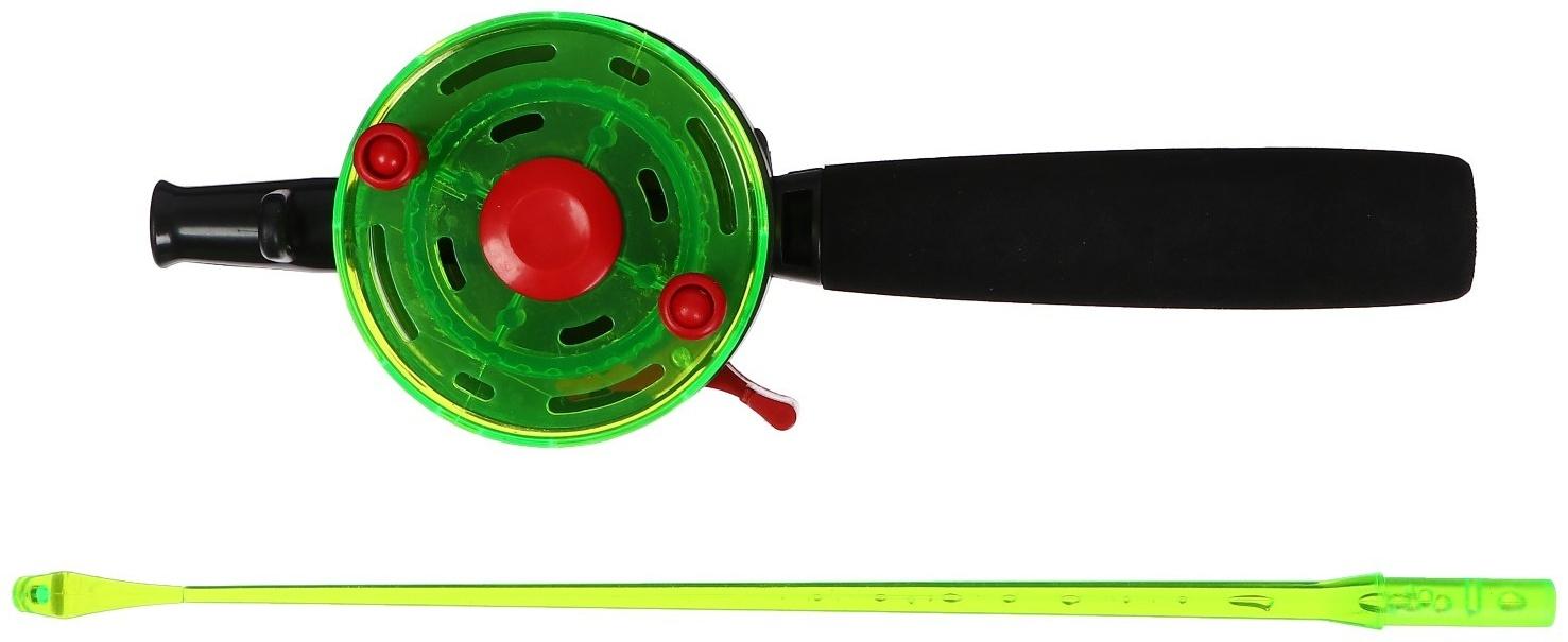 Удочка зимняя составная, ручка неопрен, диаметр катушки 8 см, HFB-11F