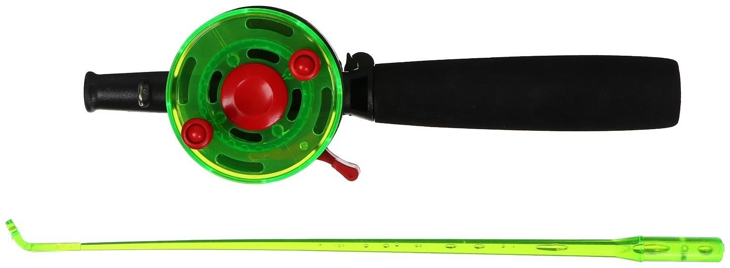 Удочка зимняя составная, ручка неопрен, диаметр катушки 7 см, HFB-12F