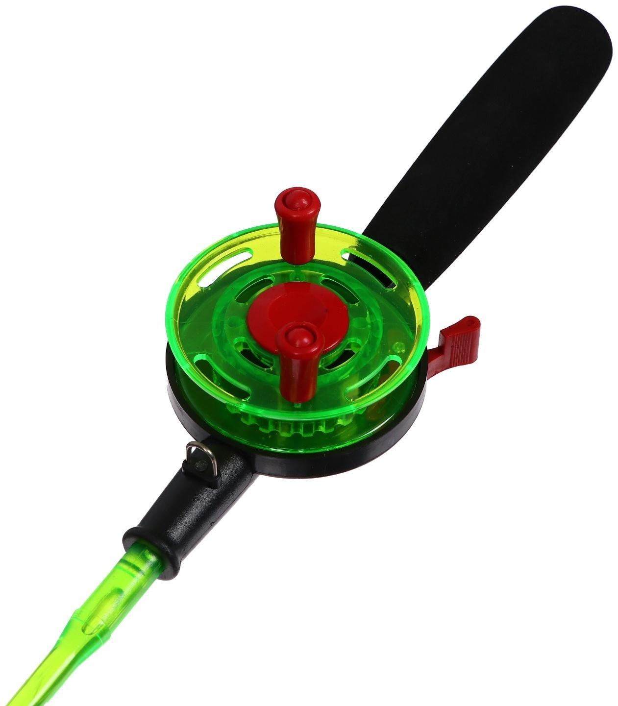 Удочка зимняя составная, ручка неопрен, диаметр катушки 7 см, HFB-12F