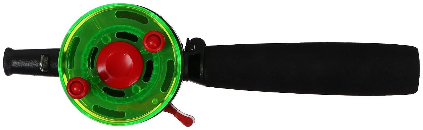 Удочка зимняя составная, ручка неопрен, диаметр катушки 7 см, HFB-12F