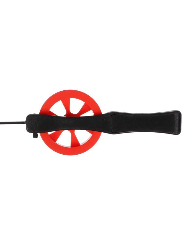 Удочка зимняя, ручка пластик, диаметр катушки 5.5 см, направляющая лески, красная, HFB-15