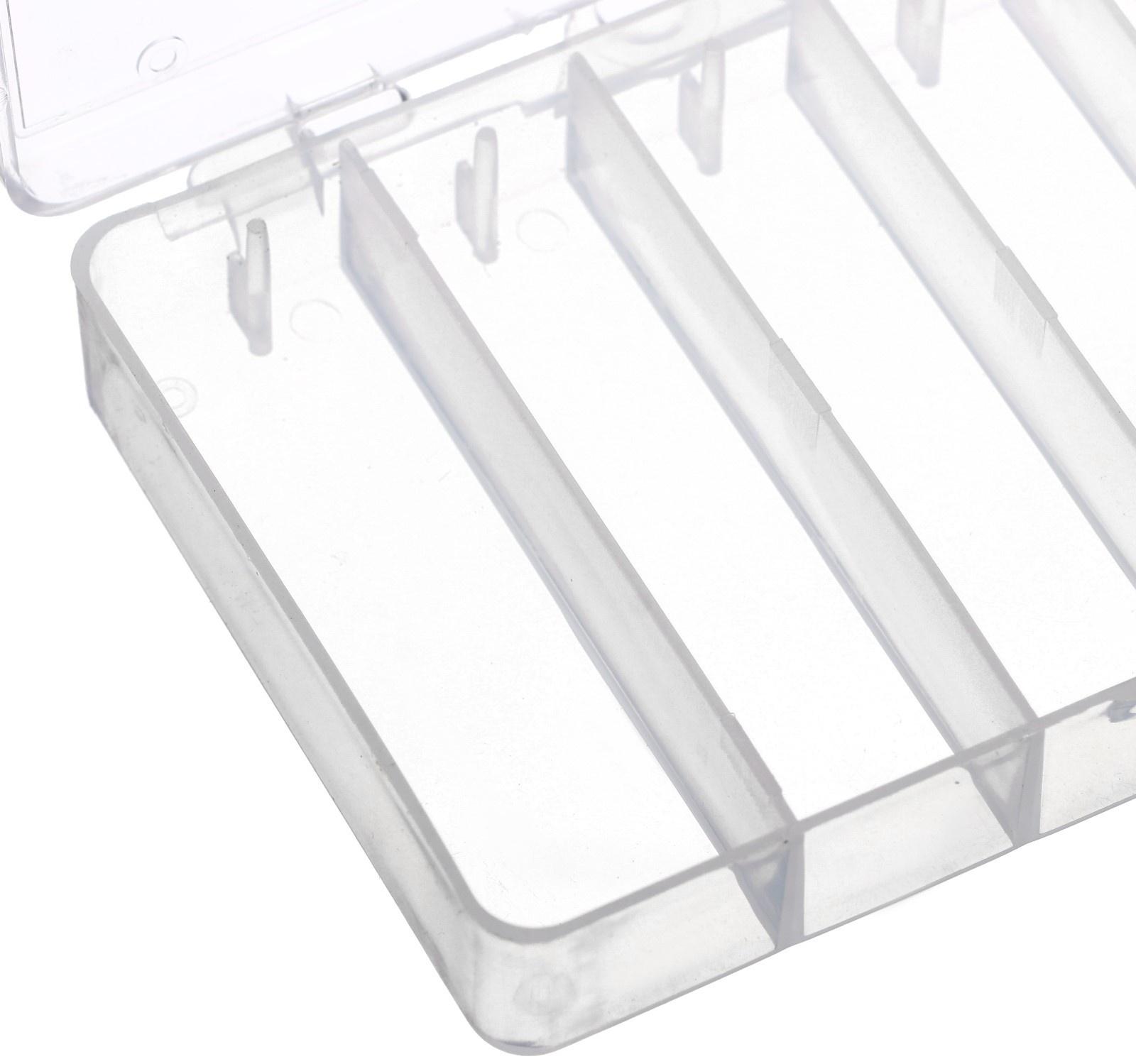 Контейнер под рыболовные принадлежности, маленький, 5 отделений, 11.5х9.5х2 см