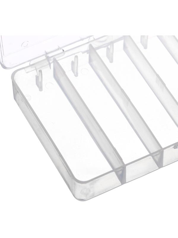 Контейнер под рыболовные принадлежности, маленький, 5 отделений, 11.5х9.5х2 см