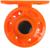 Катушка инерционная, пластик, диаметр 5 см, цвет оранжевый, 108