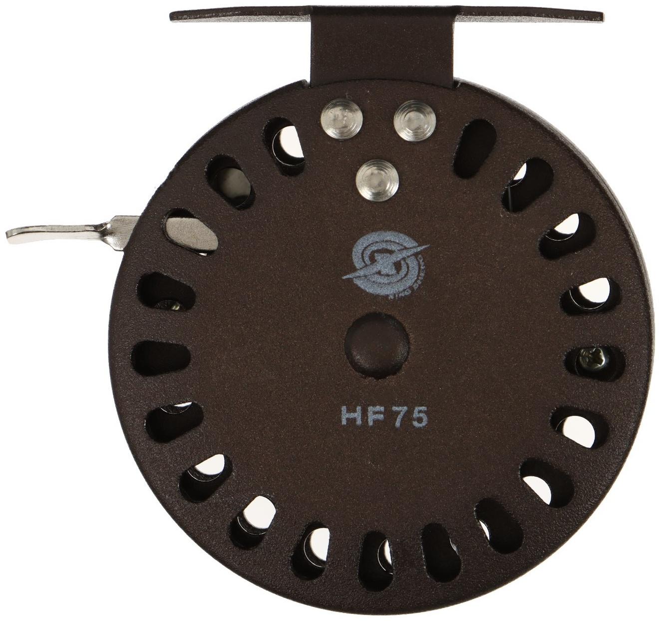 Катушка инерционная, металл, диаметр 7.5 см, цвет коричневый, HF75