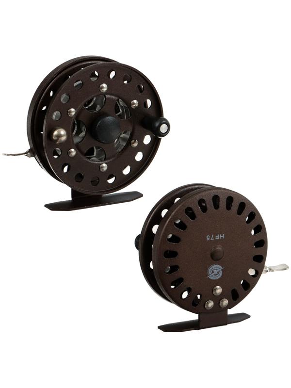 Катушка инерционная, металл, диаметр 7.5 см, цвет коричневый, HF75