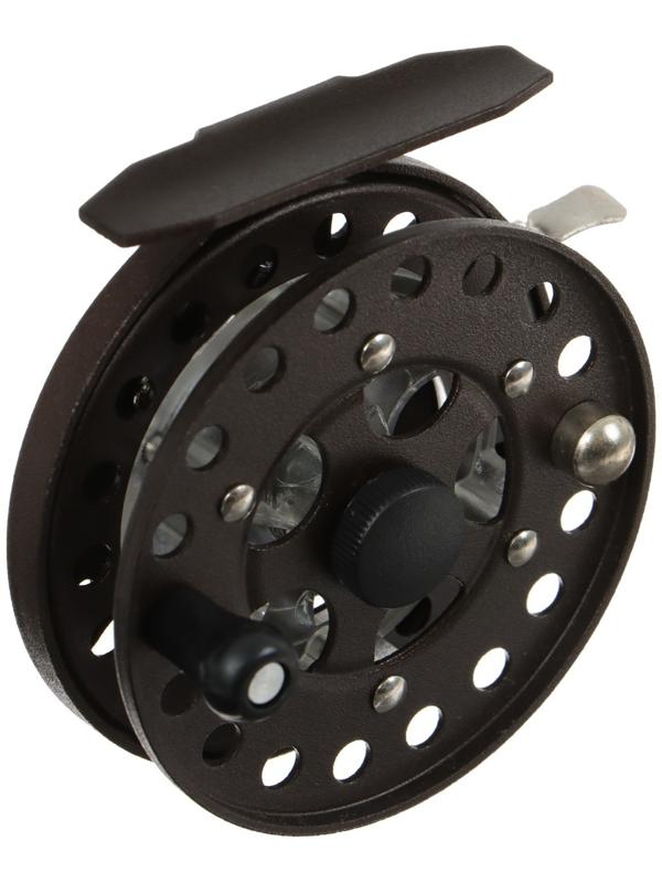 Катушка инерционная, металл, диаметр 7.5 см, цвет коричневый, HF75