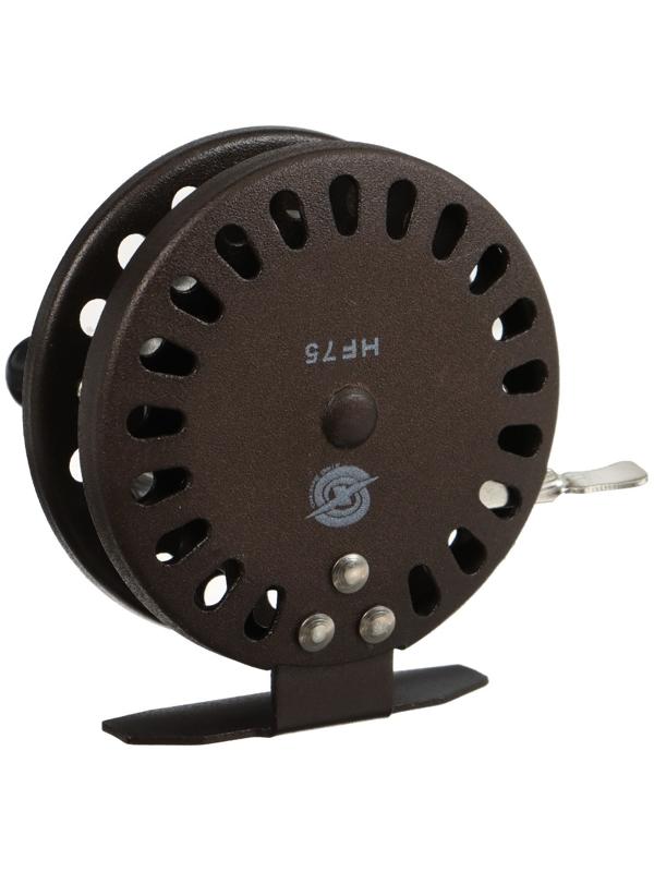 Катушка инерционная, металл, диаметр 7.5 см, цвет коричневый, HF75