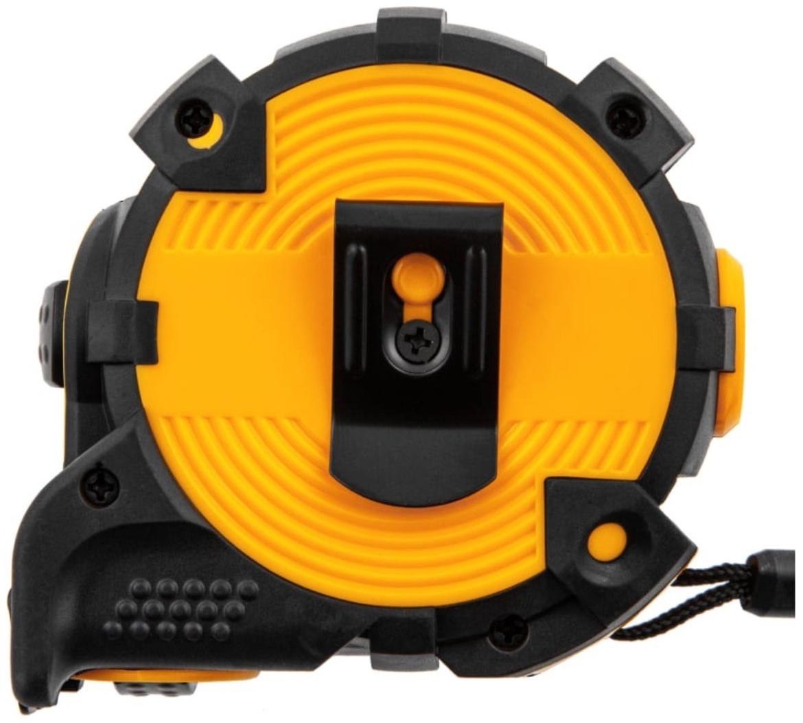 Рулетка Denzel 31521, нейлоновое покрытие, магнитный зацеп, автомат, 5 м х 19 мм