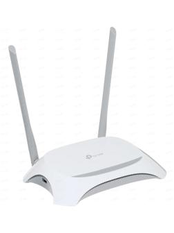 Wi-Fi роутер TP-Link TL-WR842N, 300 Мбит/с, 4 порта 100 Мбит/с, белый