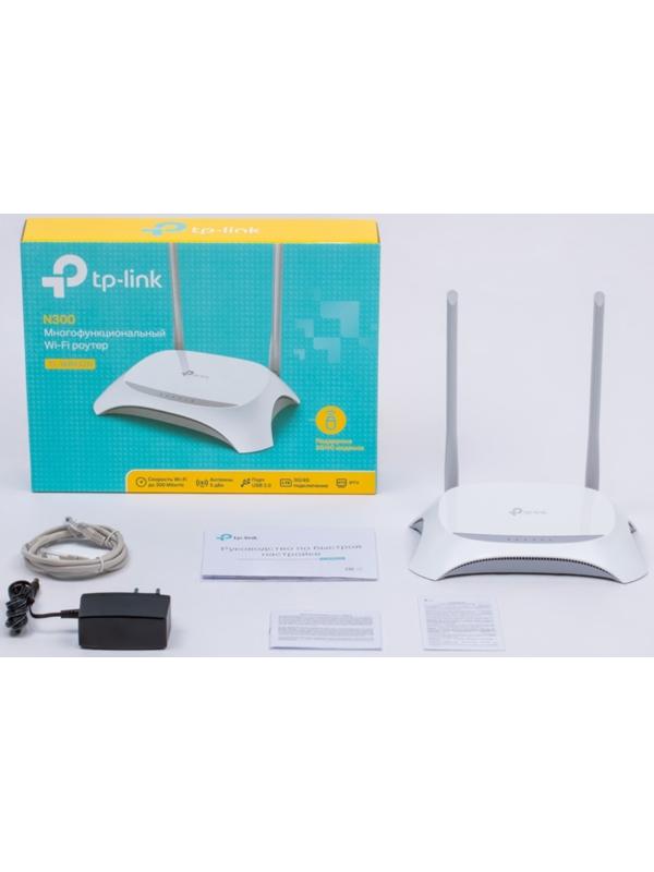 Wi-Fi роутер TP-Link TL-WR842N, 300 Мбит/с, 4 порта 100 Мбит/с, белый