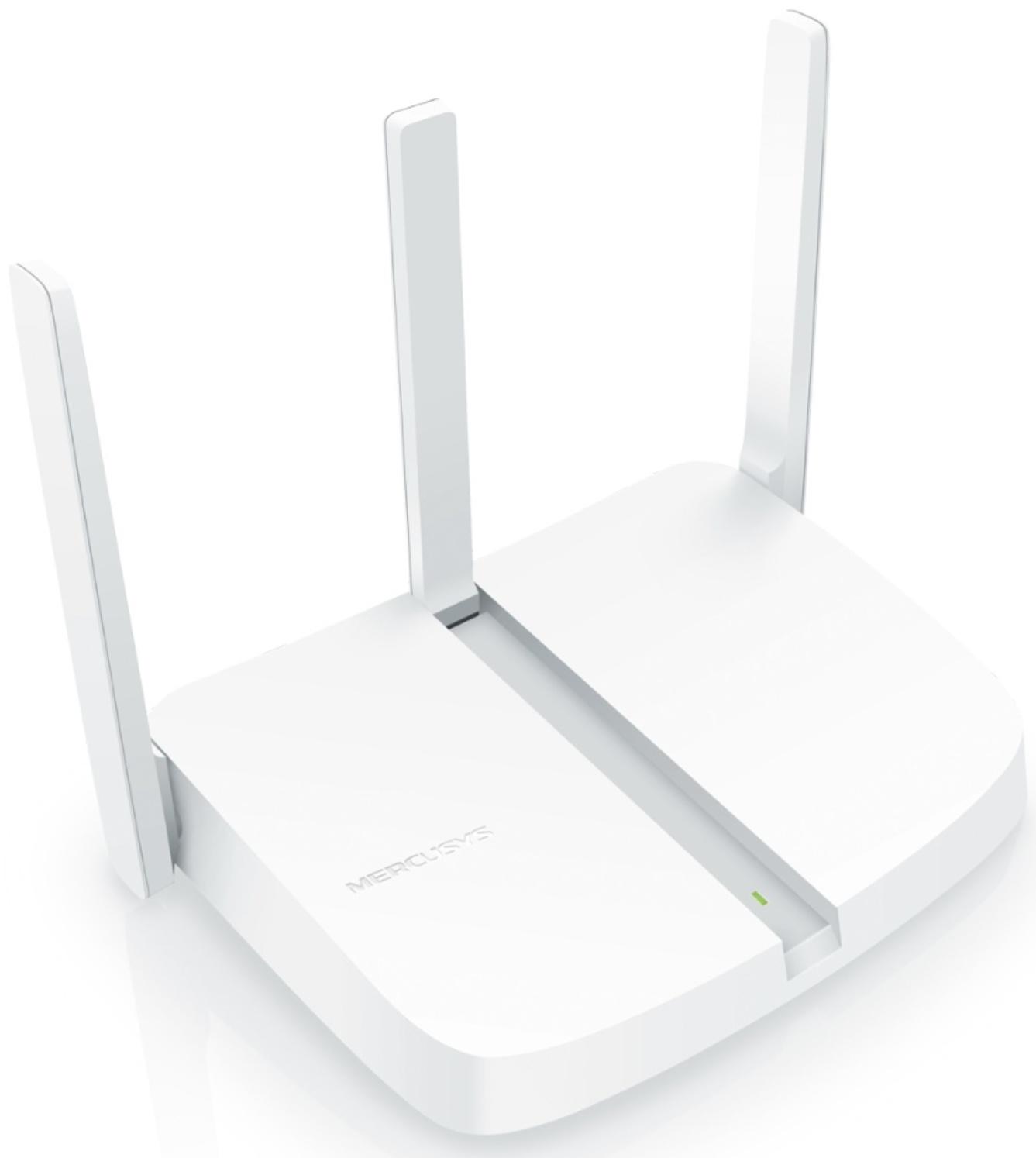 Wi-Fi роутер Mercusys MW305R, 300 Мбит/с, 3 порта 100 Мбит/с, белый