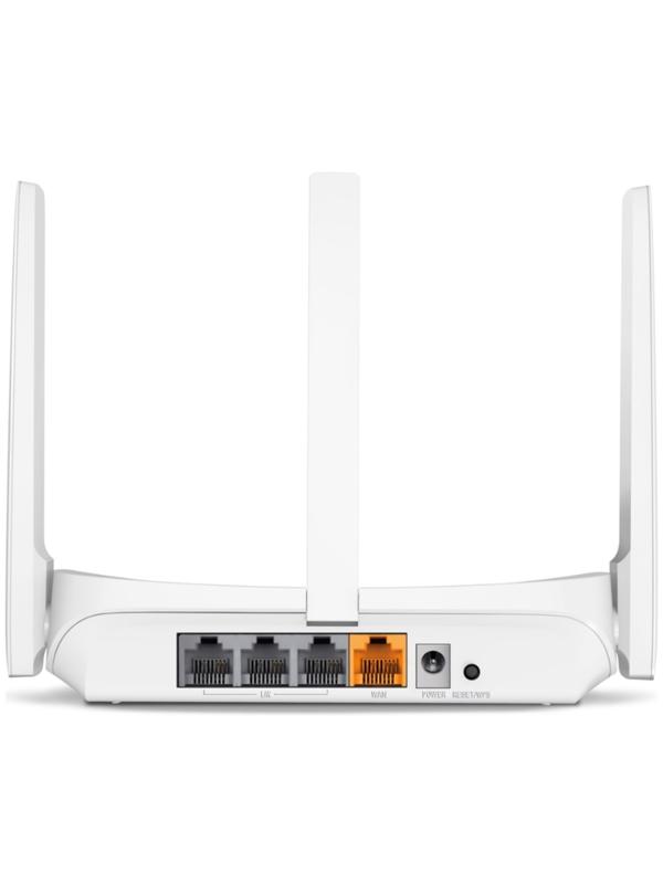 Wi-Fi роутер Mercusys MW305R, 300 Мбит/с, 3 порта 100 Мбит/с, белый