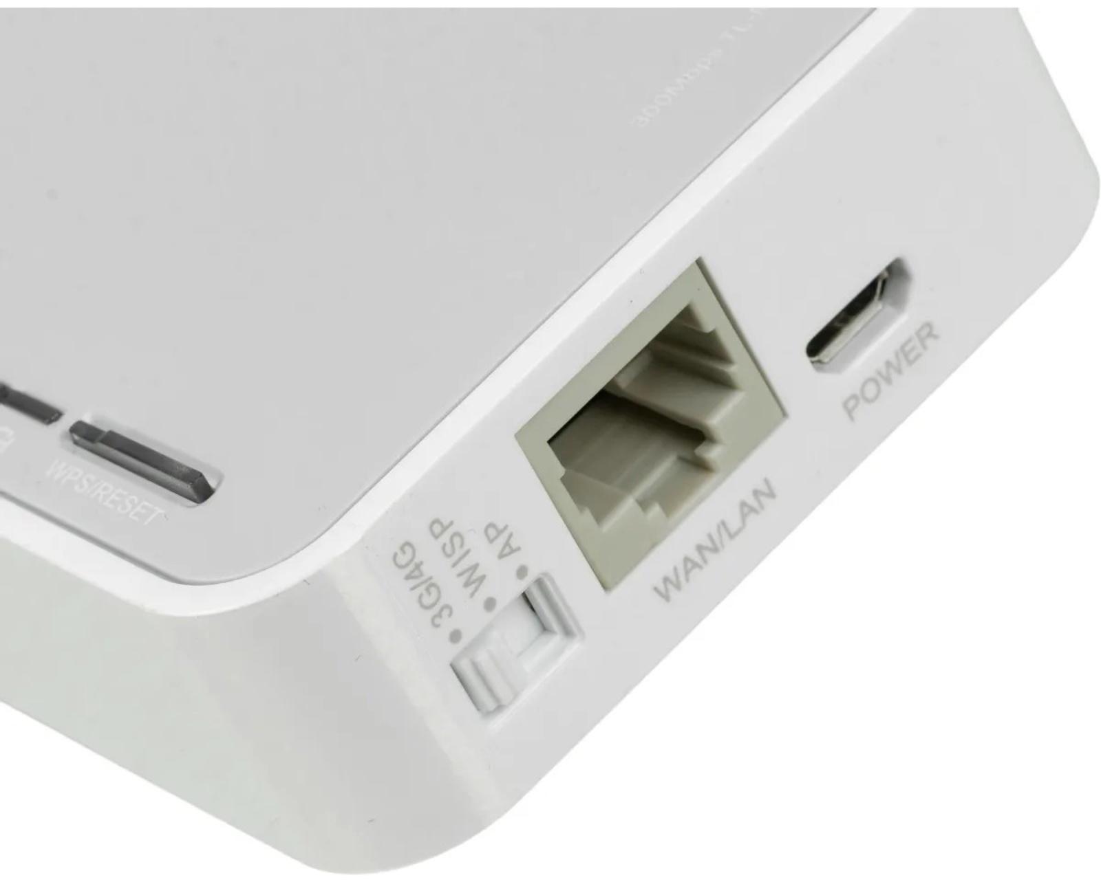 Wi-Fi роутер TP-Link TL-MR3020, 300 Мбит/с, 1 порт 100 Мбит/с, белый