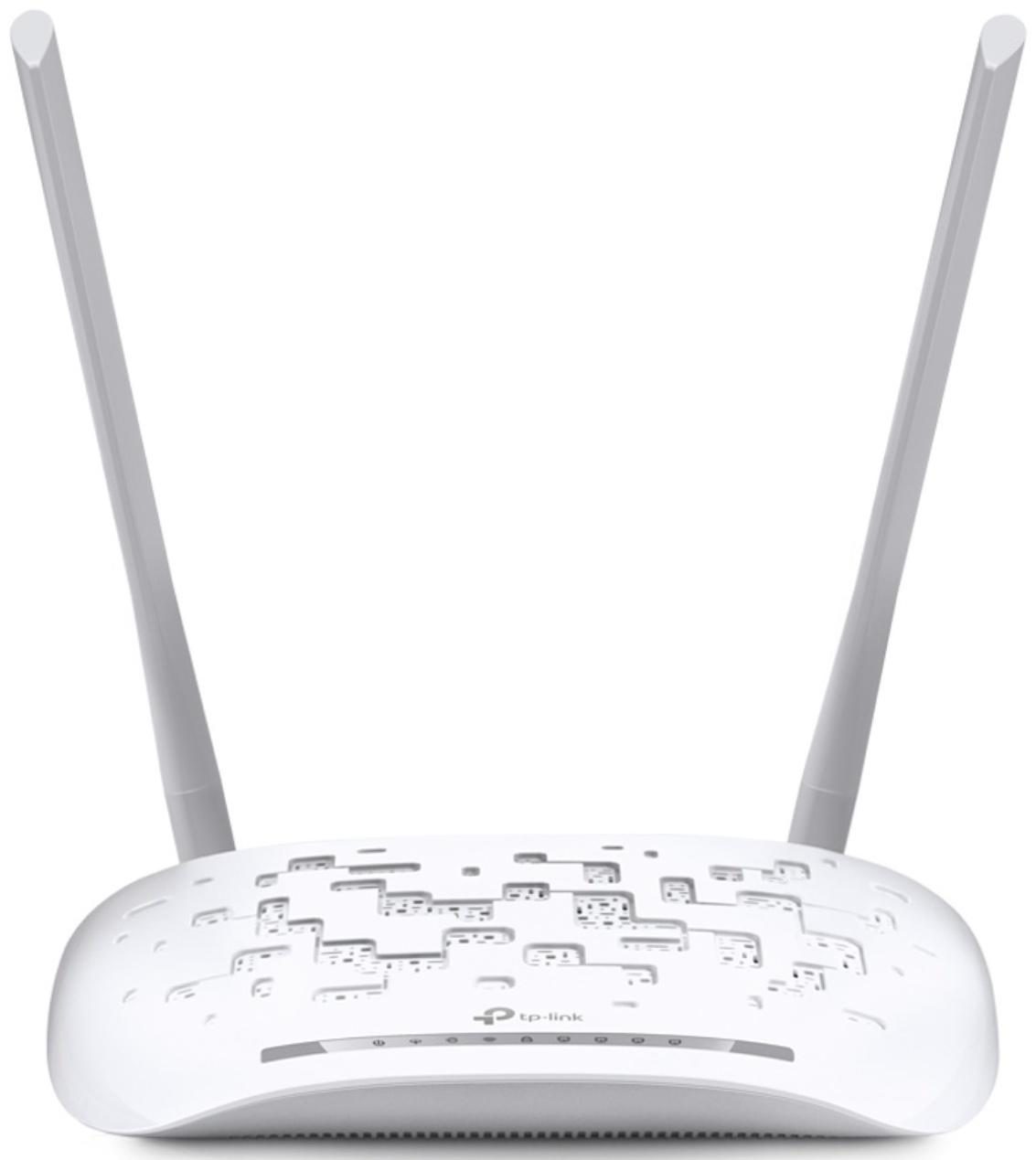 Wi-Fi роутер TP-Link TD-W8961N, 300 Мбит/с, 4 порта 100 Мбит/с, белый