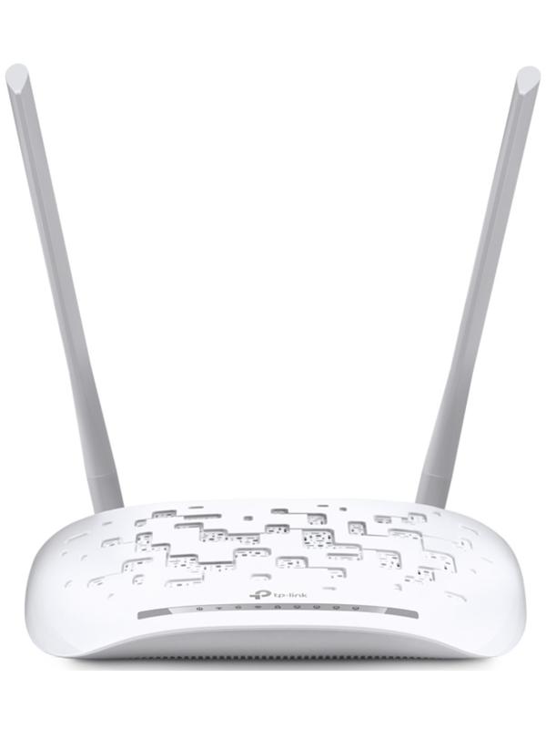 Wi-Fi роутер TP-Link TD-W8961N, 300 Мбит/с, 4 порта 100 Мбит/с, белый