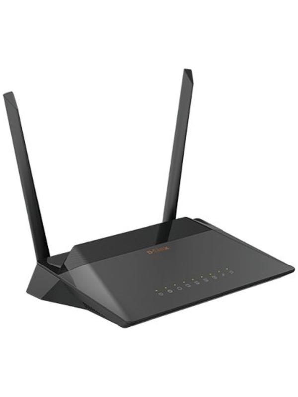 Wi-Fi роутер D-Link DSL-224/R1A, 300 Мбит/с, 4 порта 100 Мбит/с, чёрный
